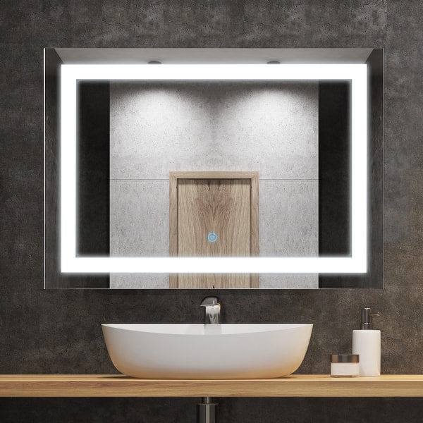28" LED Illuminated Bathroom Wall Vanity Mirror with Outline